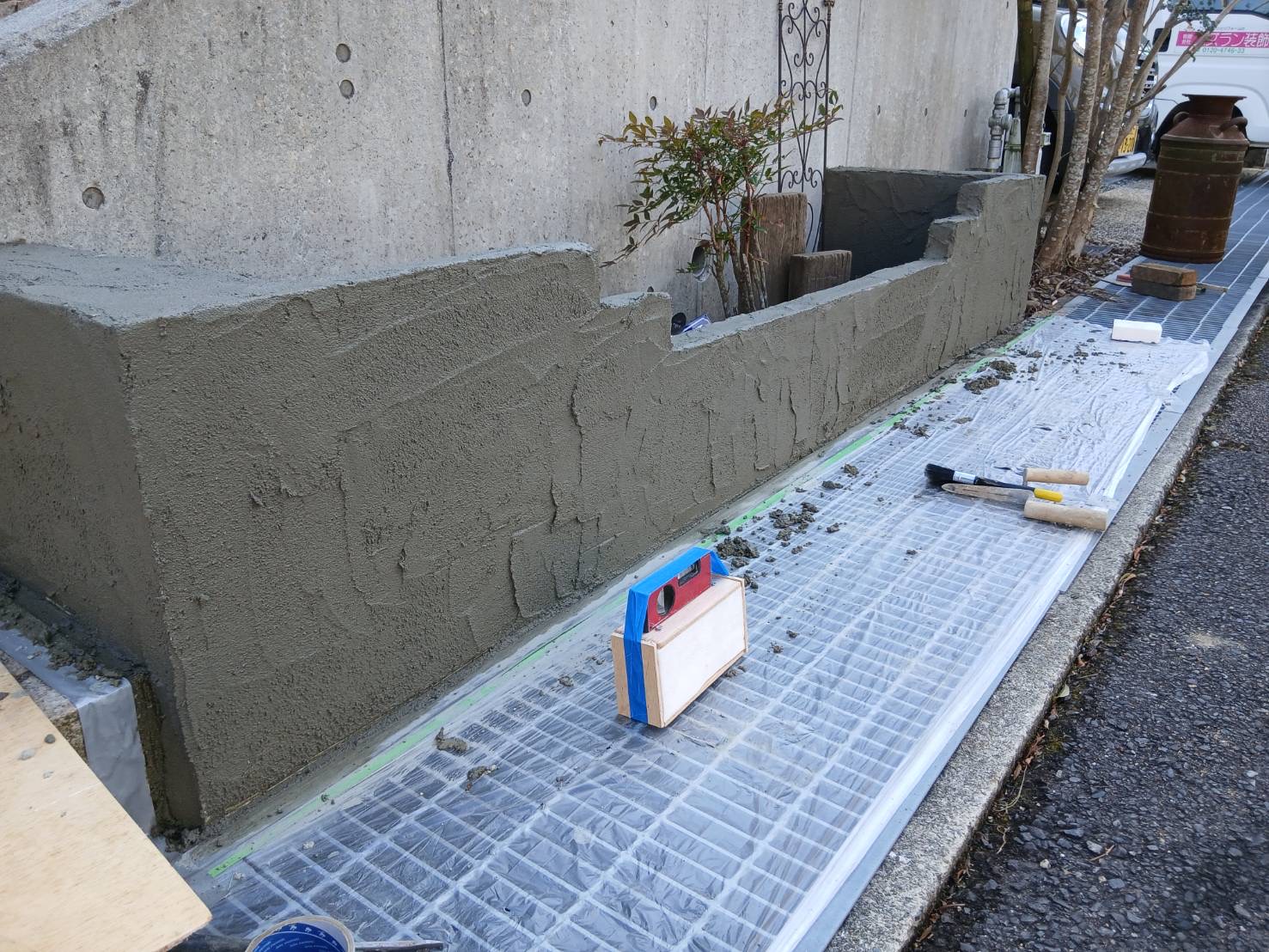 リフォーム中のお庭